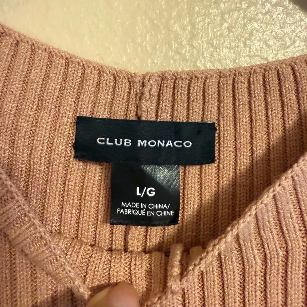 Club Monaco Knit Sleeveless Midi Dress - Size Large - Picture 7 of 7